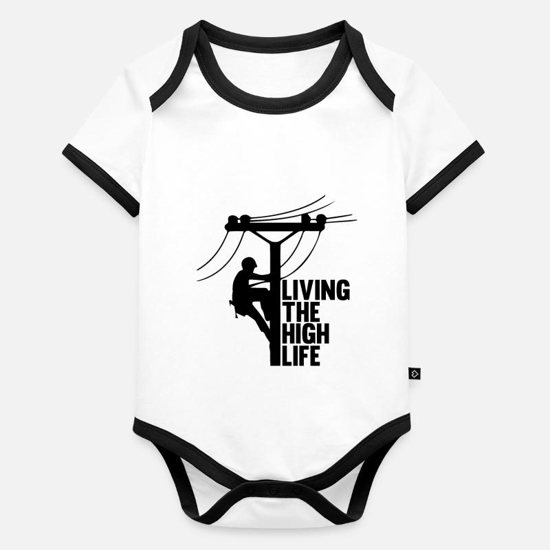 La vie Body Bébé bio contrasté manches courtes