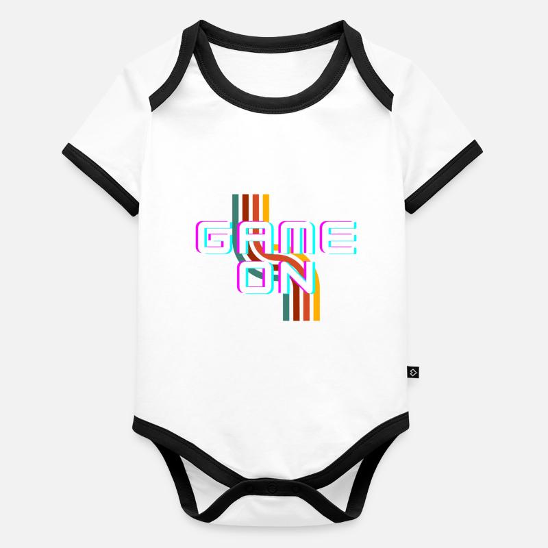 Game On Organic Baby Contrasting Bodysuit