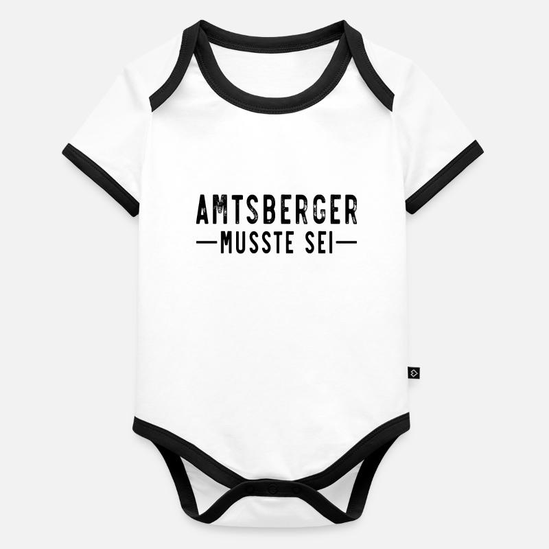 Amtsberger musste sei Baby Bio-Kurzarm-Kontrastbody