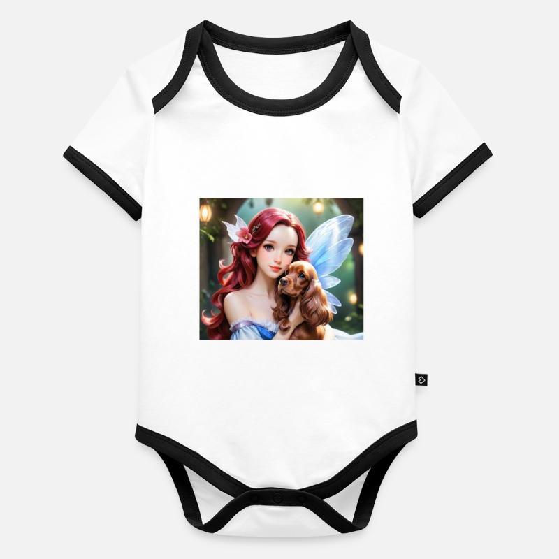 🧚‍♀️ Body Bébé bio contrasté manches courtes