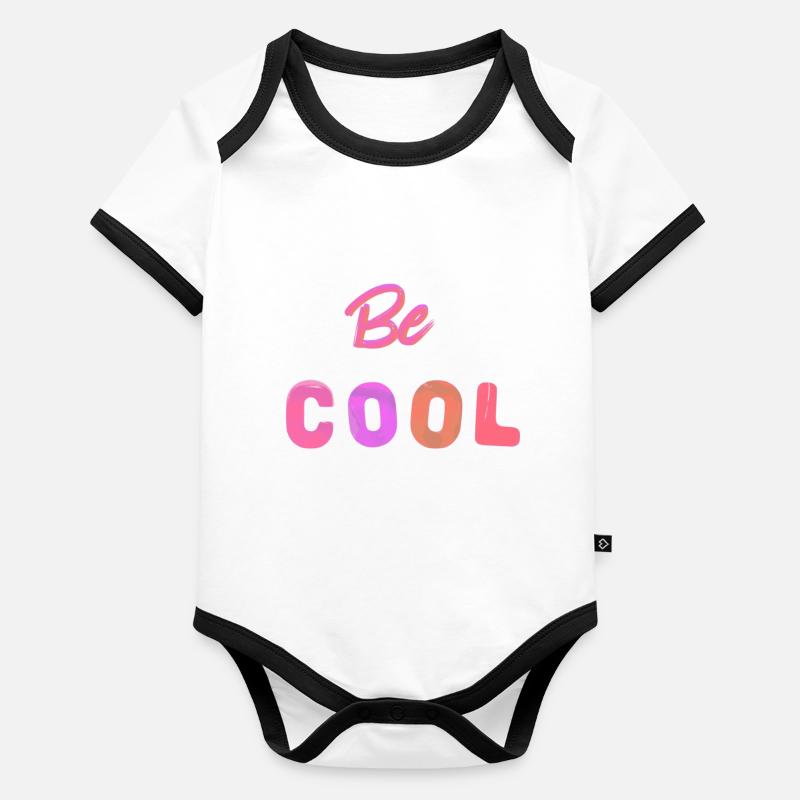 Refroidir Body Bébé bio contrasté manches courtes