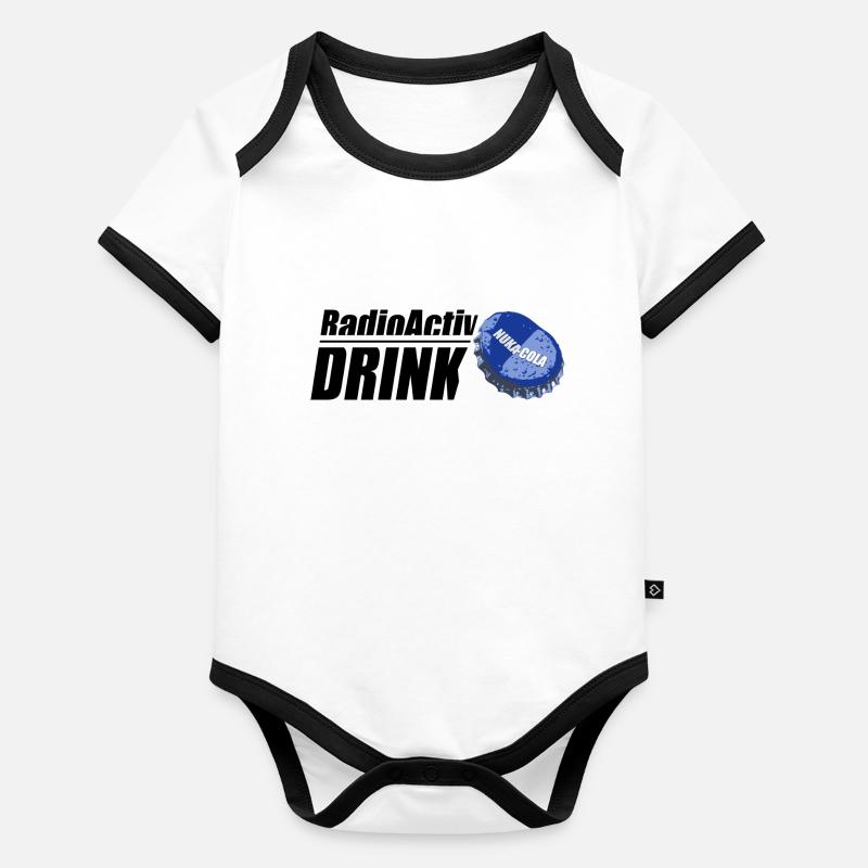 RadioActiv Drink Body Bébé bio contrasté manches courtes