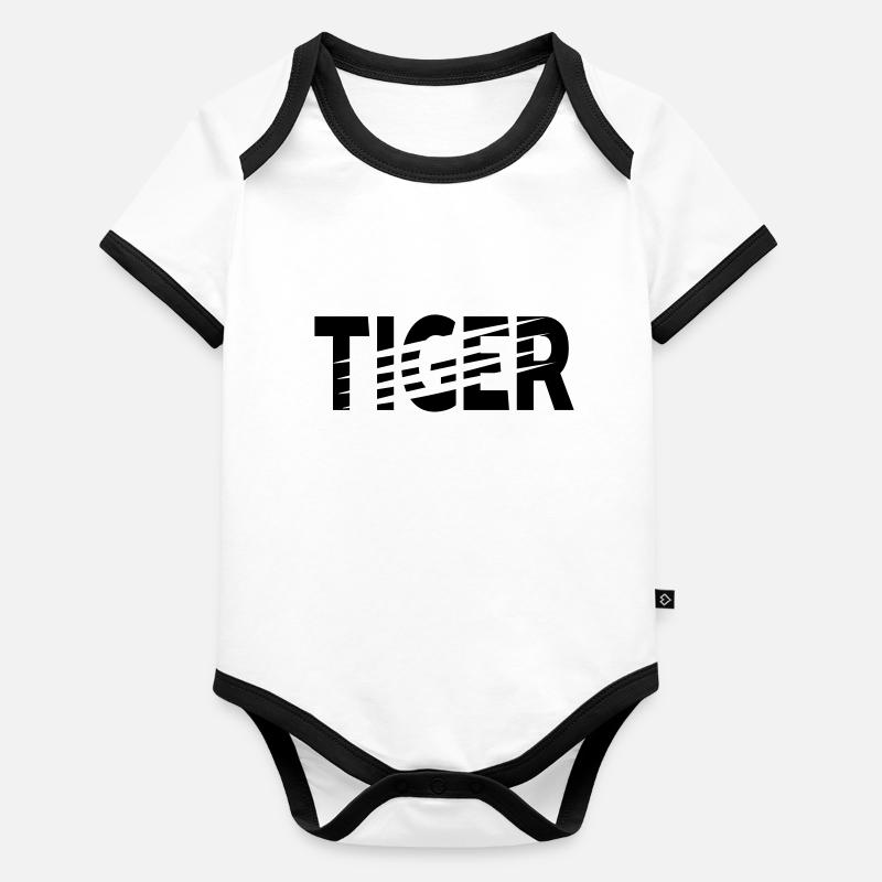 TIGER claws Organic Baby Contrasting Bodysuit