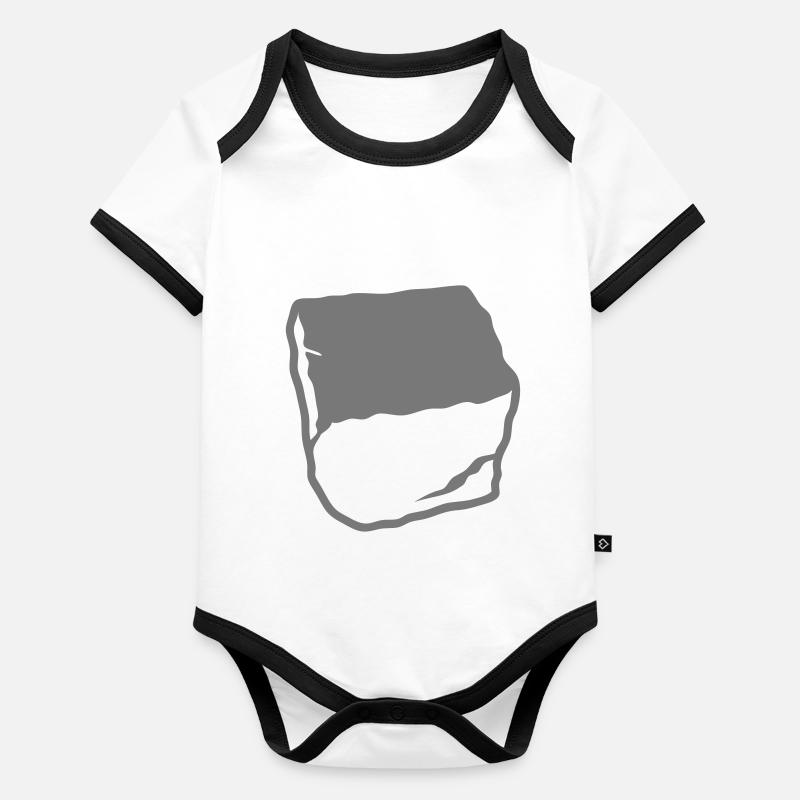 pave 0 Body Bébé bio contrasté manches courtes