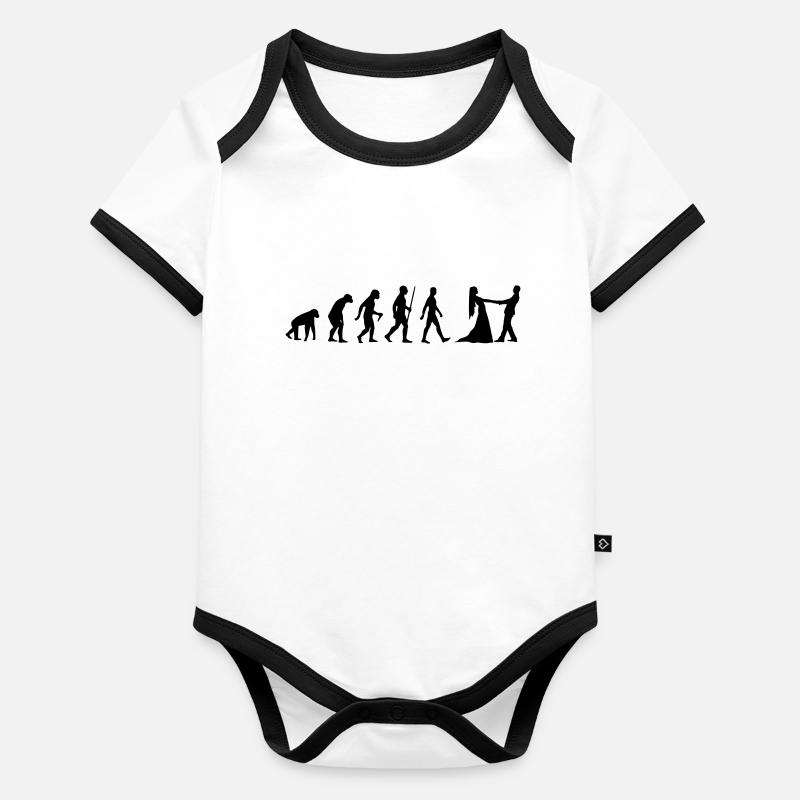 Évolution couple danse couple danse classique valse singe Body Bébé bio contrasté manches courtes