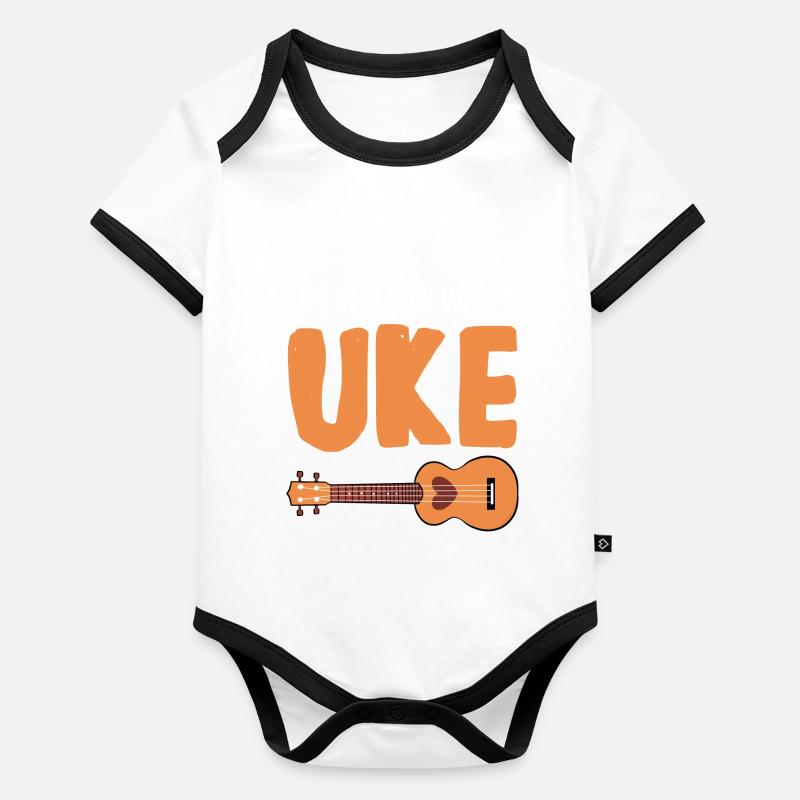 Ukulélé Body Bébé bio contrasté manches courtes