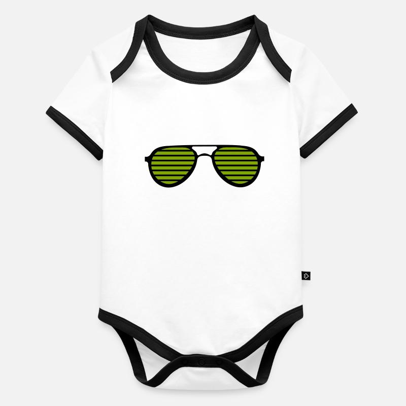 sonnenbrille Baby Bio-Kurzarm-Kontrastbody