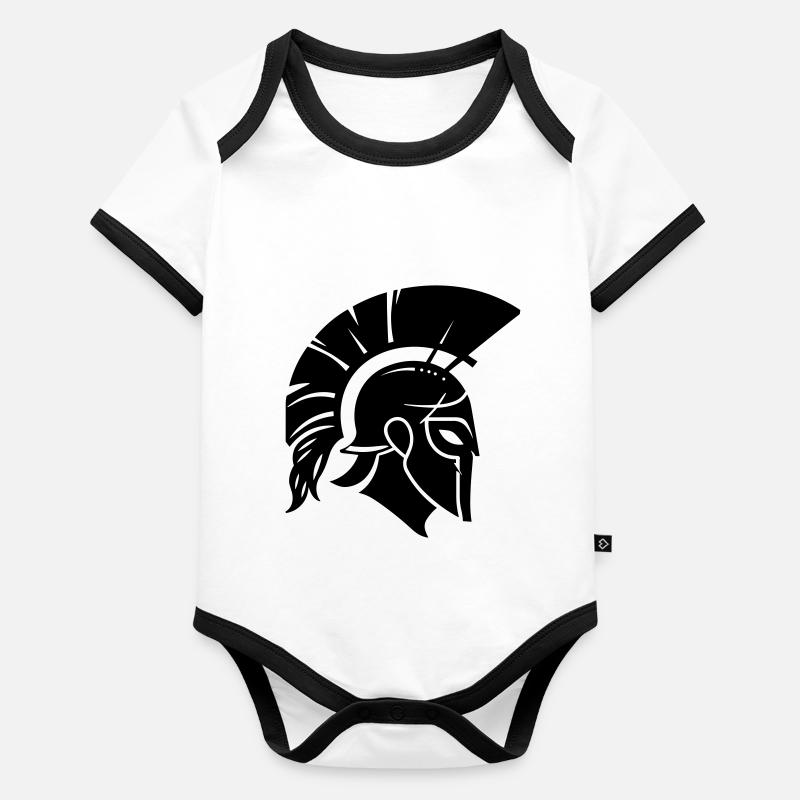 Sparta Guerrier Spartan Body Bébé bio contrasté manches courtes