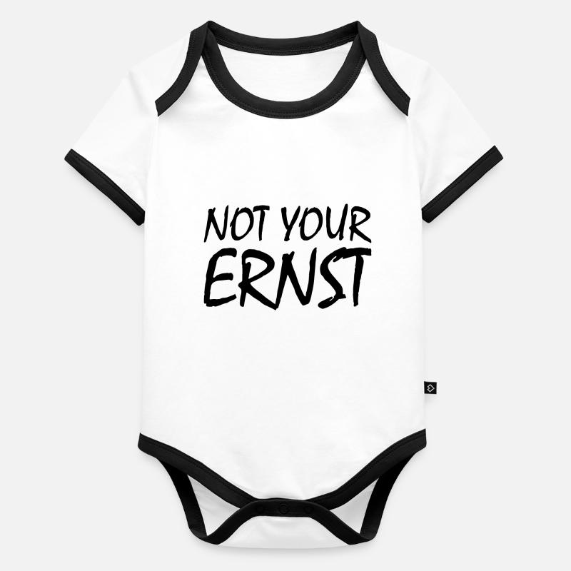 Pas votre ernst Body Bébé bio contrasté manches courtes