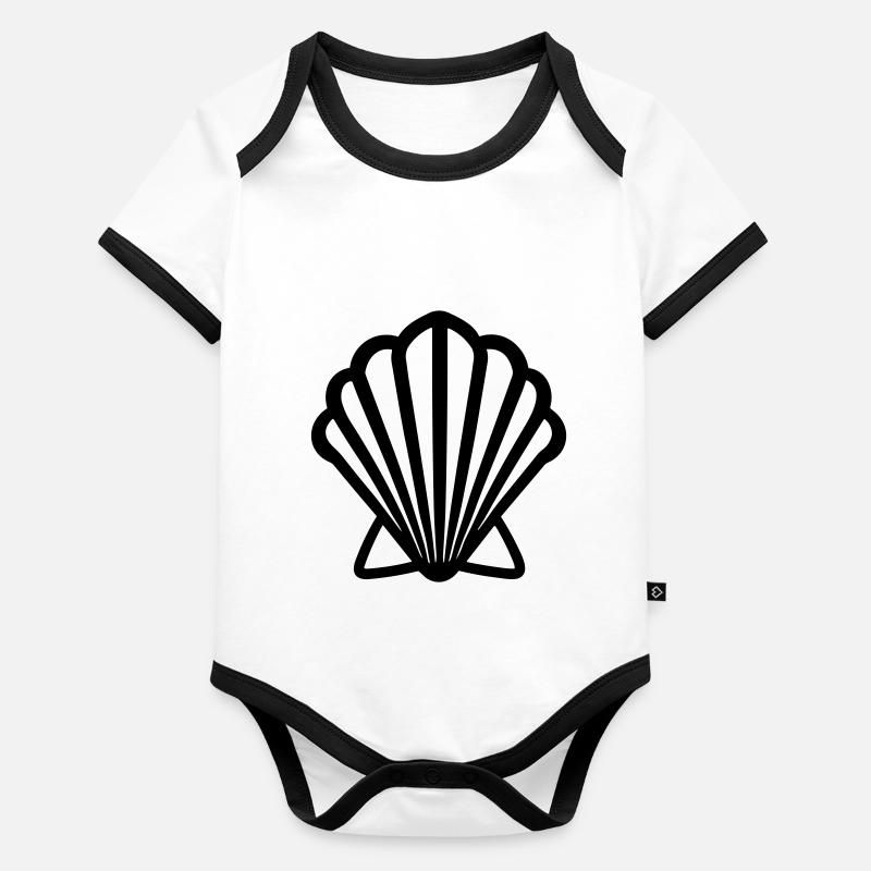 Shell Organic Baby Contrasting Bodysuit