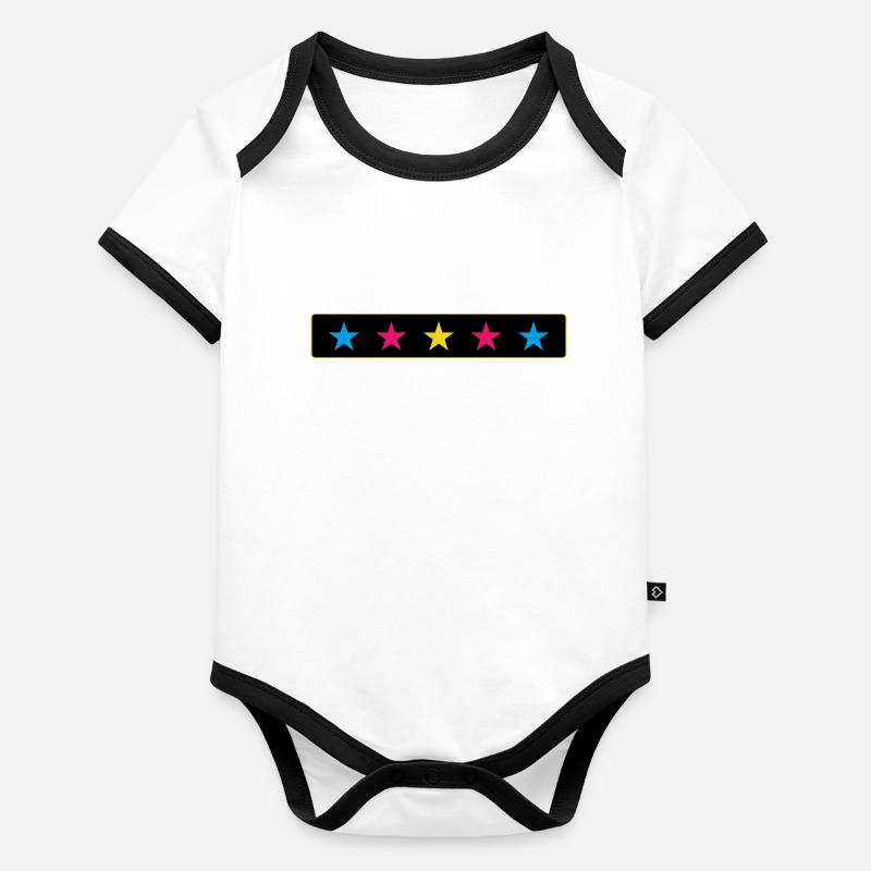 The 5 five stars Organic Baby Contrasting Bodysuit