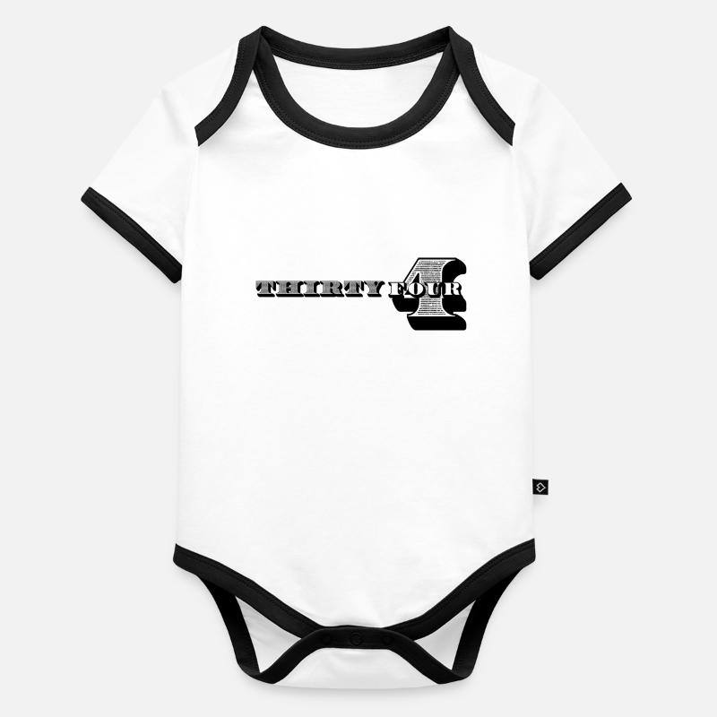 34th Birthday Gift Ideas for Him Men Shirt Organic Baby Contrasting Bodysuit