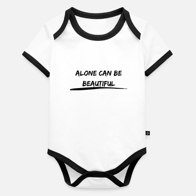Seul peut être beau Déclaration Body Bébé bio contrasté manches courtes