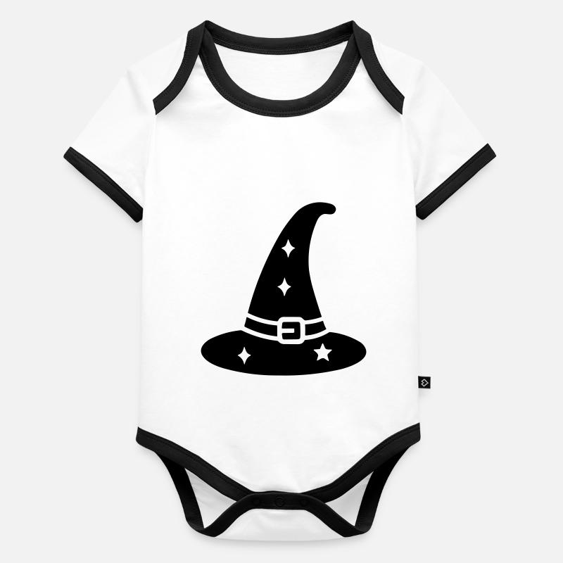 chapeau magique Body Bébé bio contrasté manches courtes