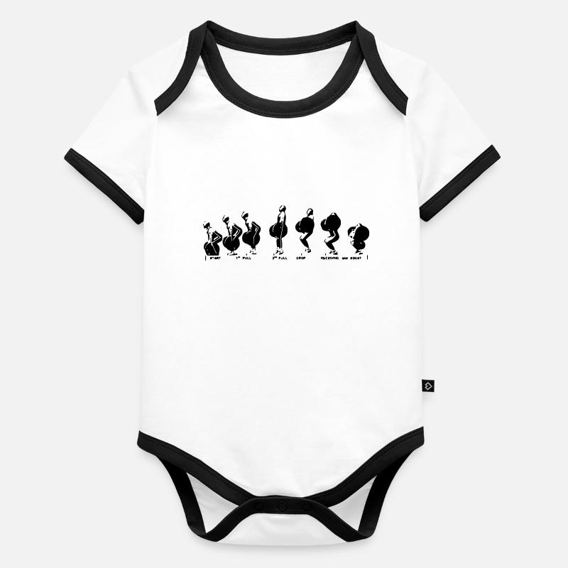 Squat Clean Body Bébé bio contrasté manches courtes