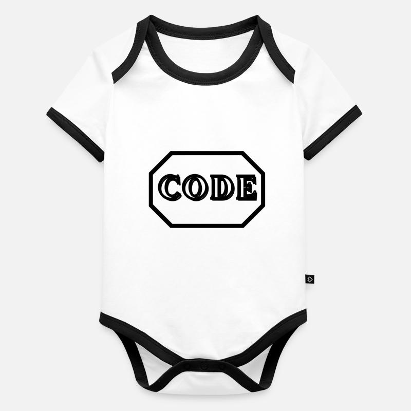 CODE BRAND CLOTHING AND ACCESSORIES Organic Baby Contrasting Bodysuit