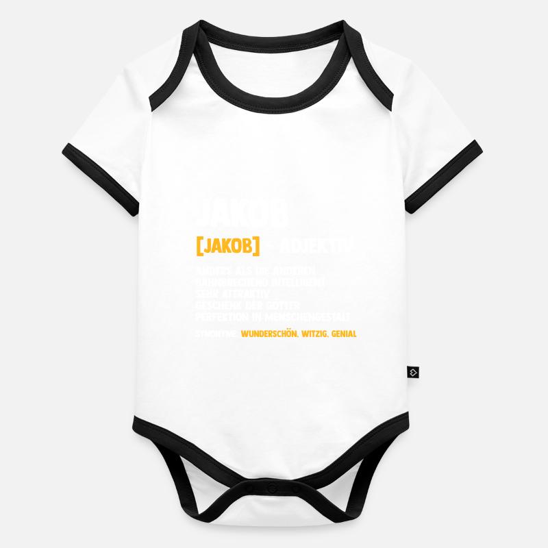 Jacob Organic Baby Contrasting Bodysuit