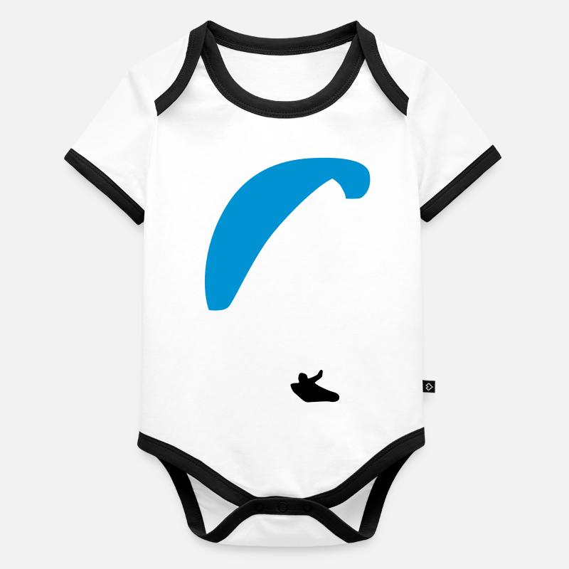 Paragliding Organic Baby Contrasting Bodysuit