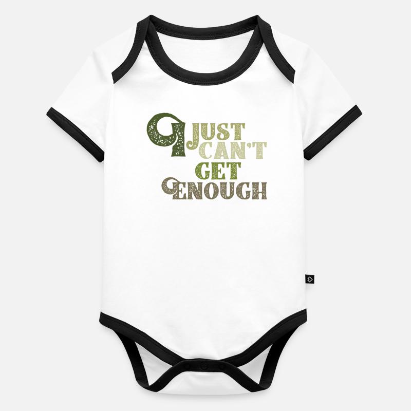 JE NE SUIS PAS ENCORE ASSEZ Body Bébé bio contrasté manches courtes