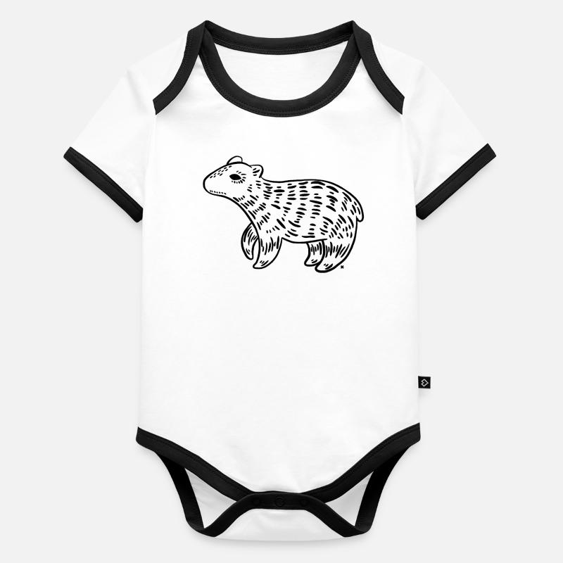 eisbär Baby Bio-Kurzarm-Kontrastbody