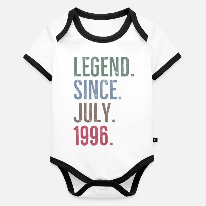 Legend Since July 1996 Organic Baby Contrasting Bodysuit