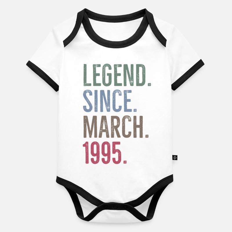 Légende depuis mars 1995 Body Bébé bio contrasté manches courtes