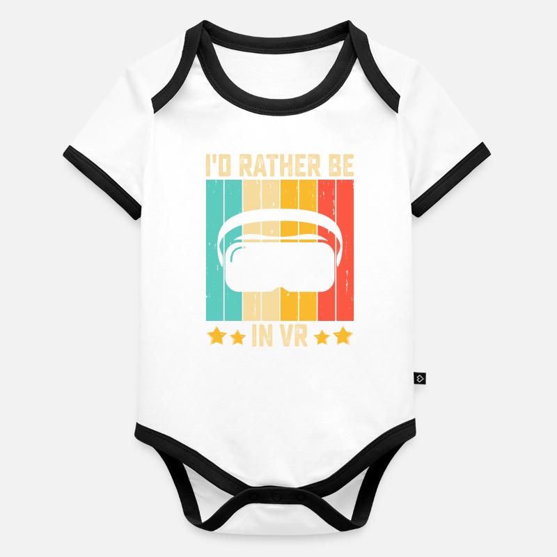 VR Virtual Reality Glasses Virtual Reality Organic Baby Contrasting Bodysuit