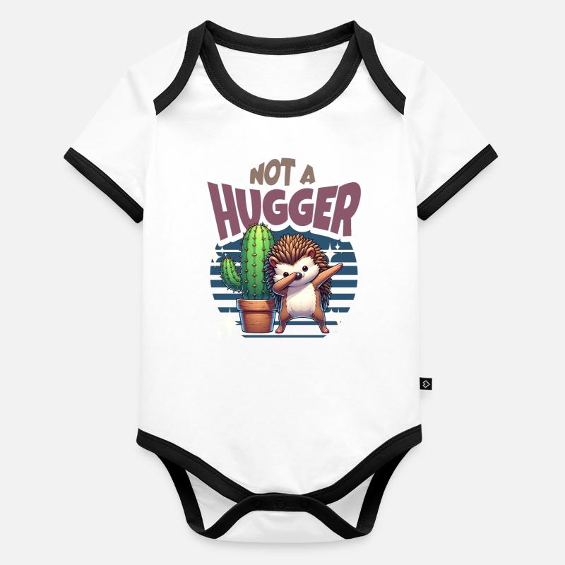 Pas un cactus hérisson Hugger Body Bébé bio contrasté manches courtes