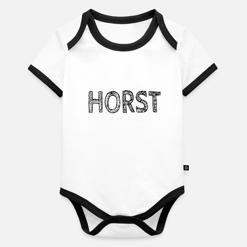 horst Baby Bio-Kurzarm-Kontrastbody
