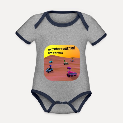 Life on Mars - Organic Baby Contrasting Bodysuit