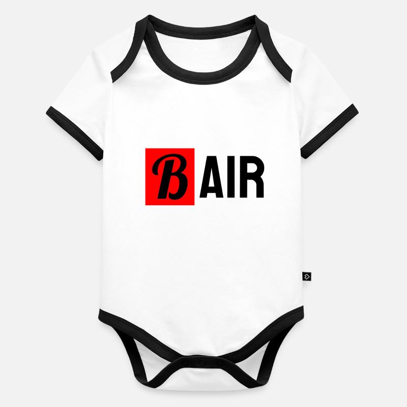 B Air Body Bébé bio contrasté manches courtes