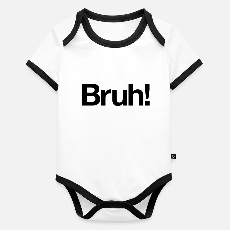 Bruh! Body Bébé bio contrasté manches courtes