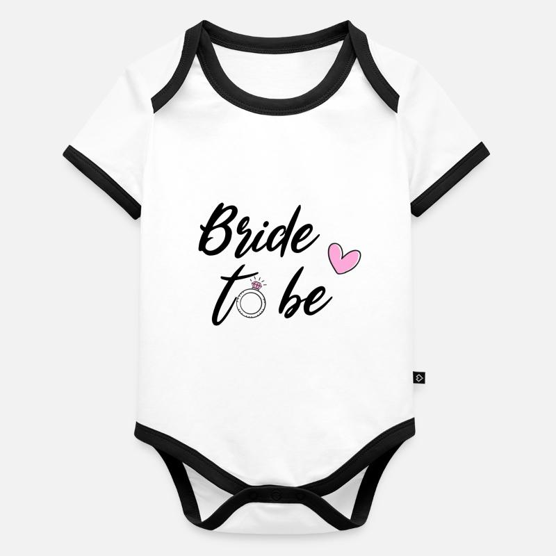 Bride to be - Junggesellenabschied Baby Bio-Kurzarm-Kontrastbody