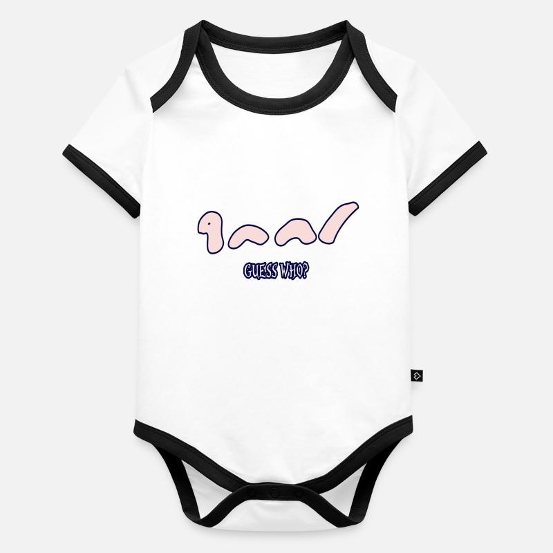 Monstre du Loch Ness Body Bébé bio contrasté manches courtes