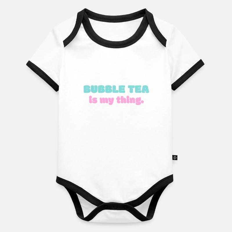 Mein Ding Baby Bio-Kurzarm-Kontrastbody
