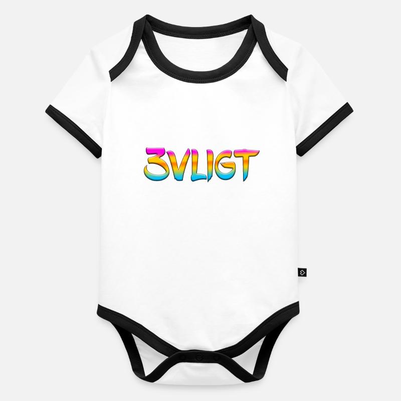 sms chat language fortifications english three 3 three Organic Baby Contrasting Bodysuit