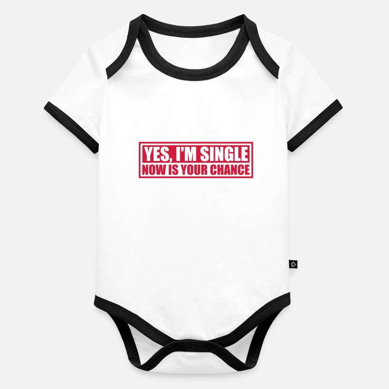 single now your chance Baby Bio-Kurzarm-Kontrastbody