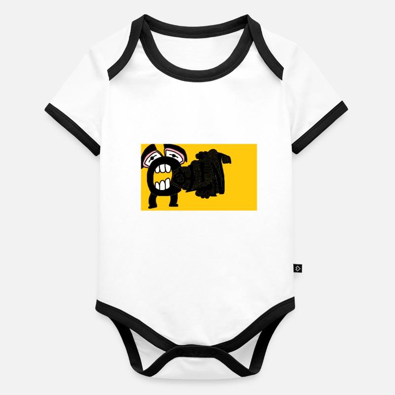Colin Body Bébé bio contrasté manches courtes