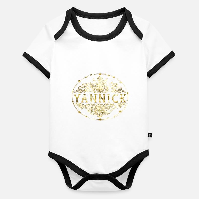 Yannick Body Bébé bio contrasté manches courtes