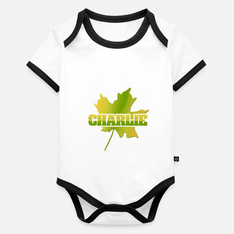 Gift for Charlie Organic Baby Contrasting Bodysuit