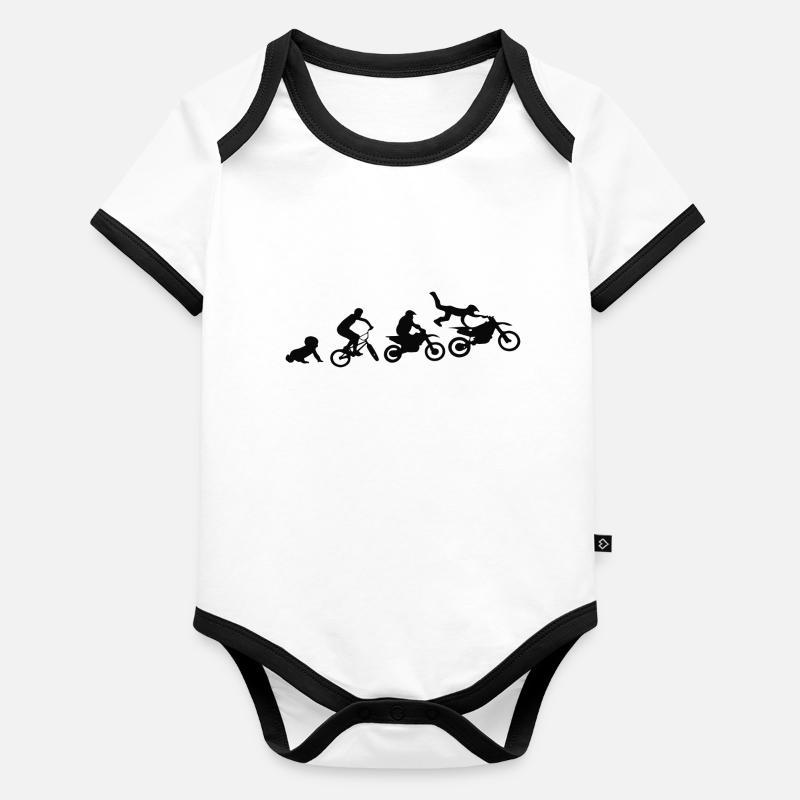 Dirt Bike Evolution Baby Bio-Kurzarm-Kontrastbody