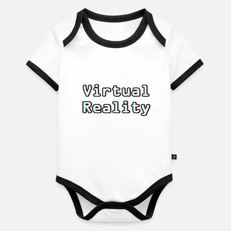Virtual Reality Unleashed - Digital Art Organic Baby Contrasting Bodysuit