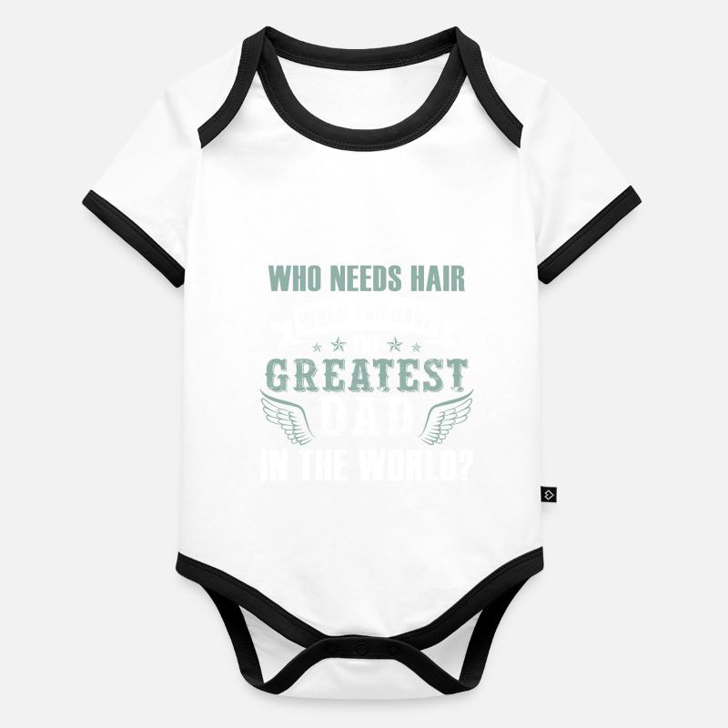 Größter Vater Baby Bio-Kurzarm-Kontrastbody