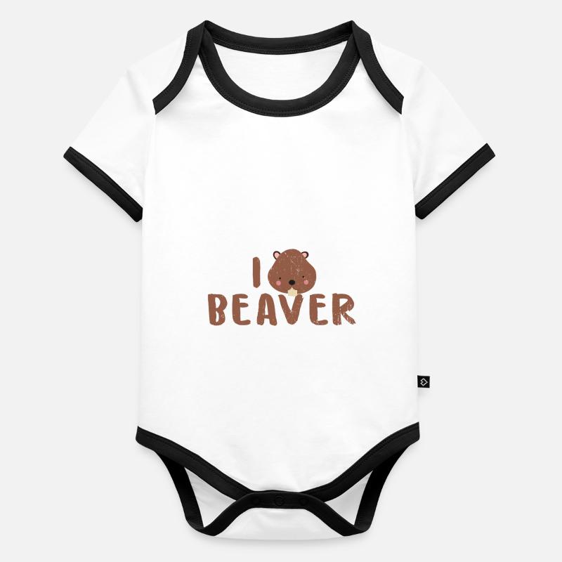 Biber Baby Bio-Kurzarm-Kontrastbody