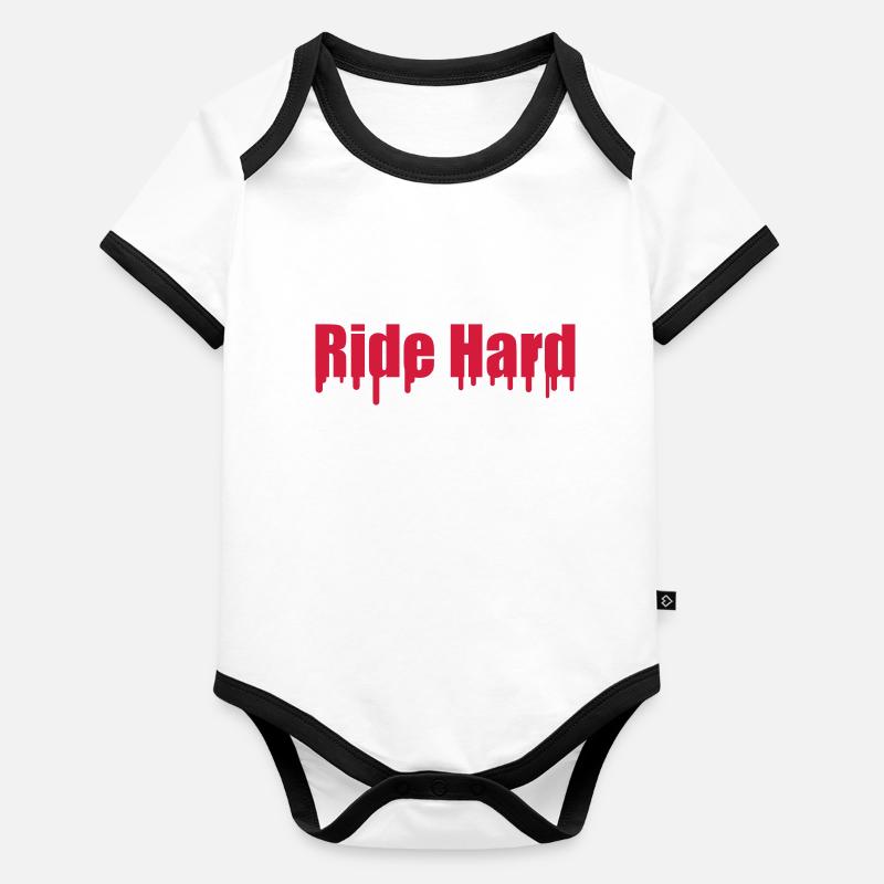 Ride Hard Body Bébé bio contrasté manches courtes