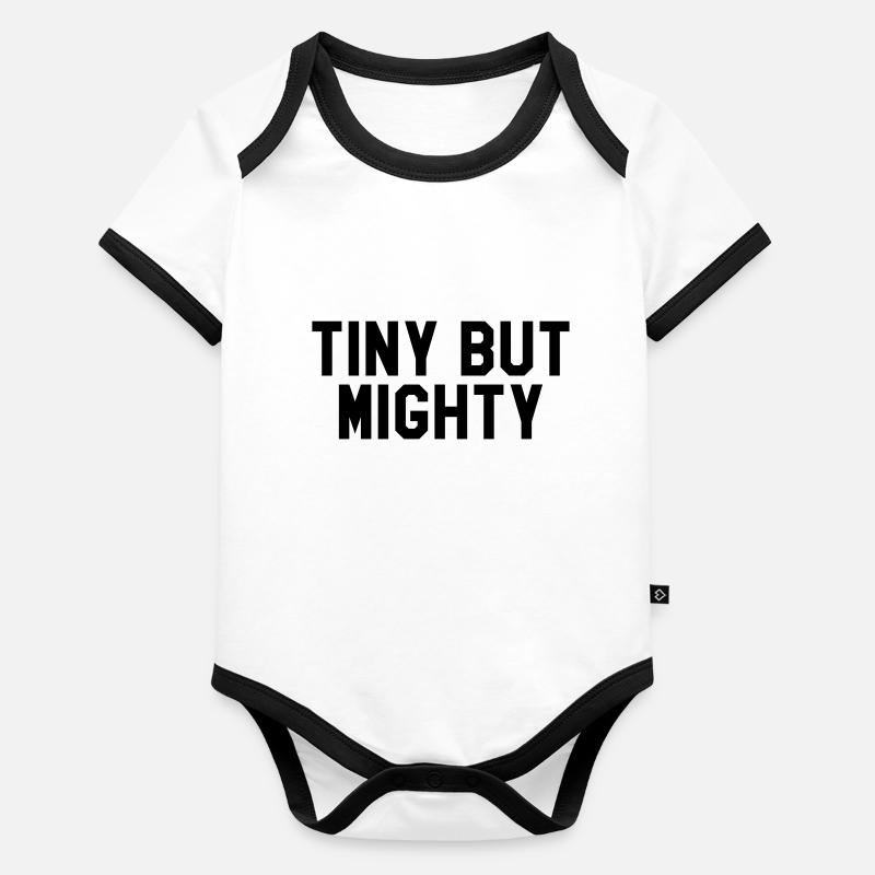 Tiny but mighty Organic Baby Contrasting Bodysuit