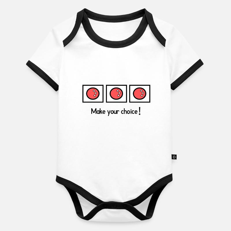 Faites votre choix Body Bébé bio contrasté manches courtes