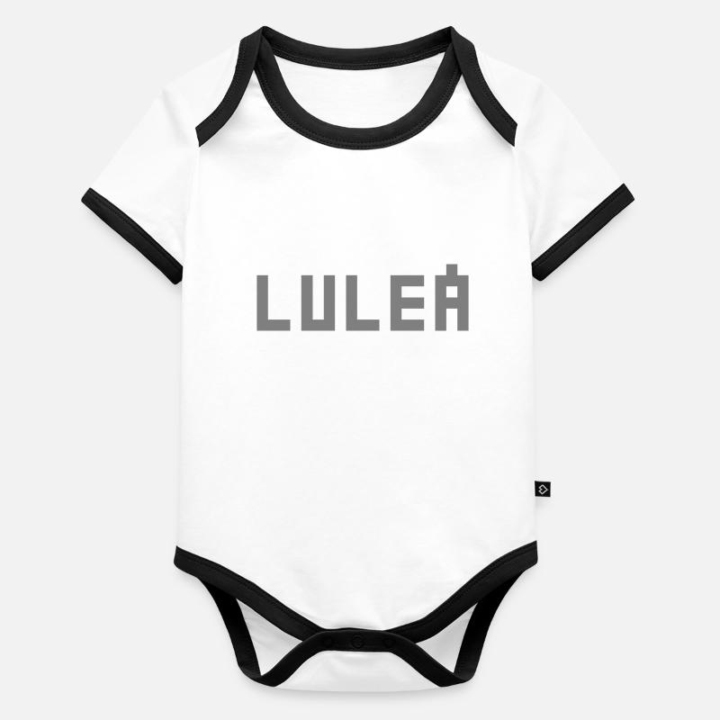 Lulea Body Bébé bio contrasté manches courtes