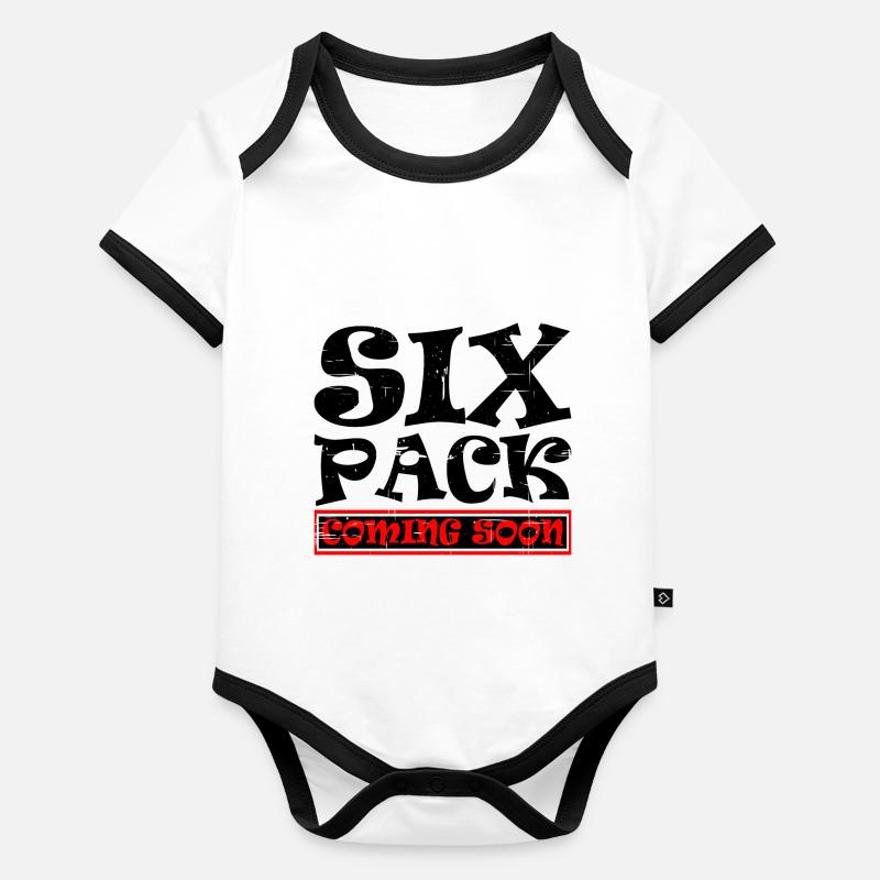 Pack de six à venir bientôt 39 Body Bébé bio contrasté manches courtes