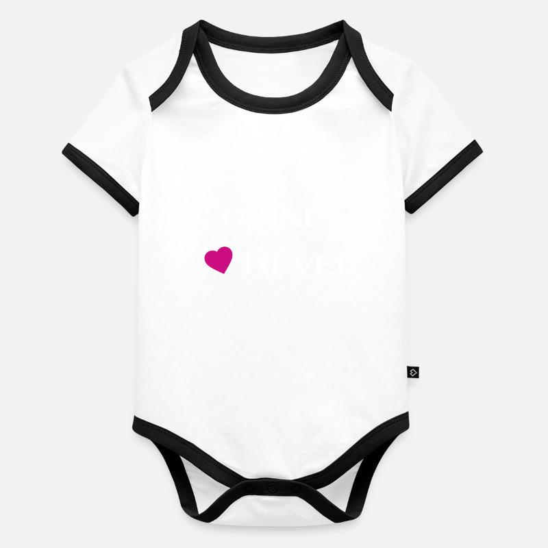 Copine rêvée Body Bébé bio contrasté manches courtes